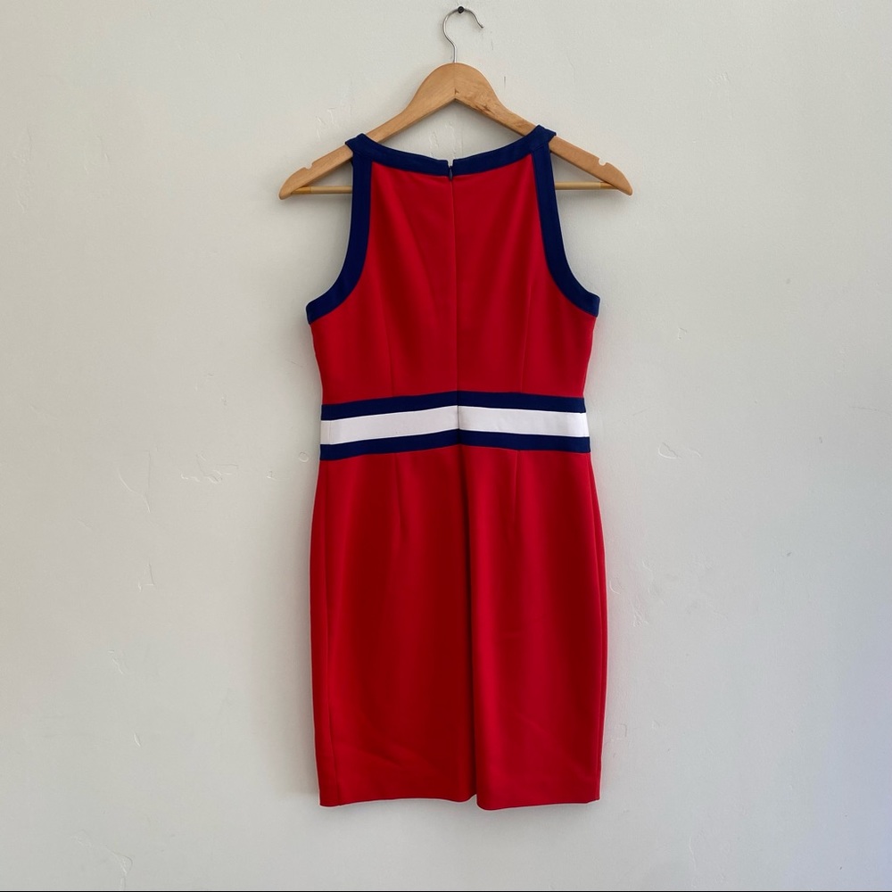 Red, white, blue banana republic dress, size 4 - Picture 2 of 3